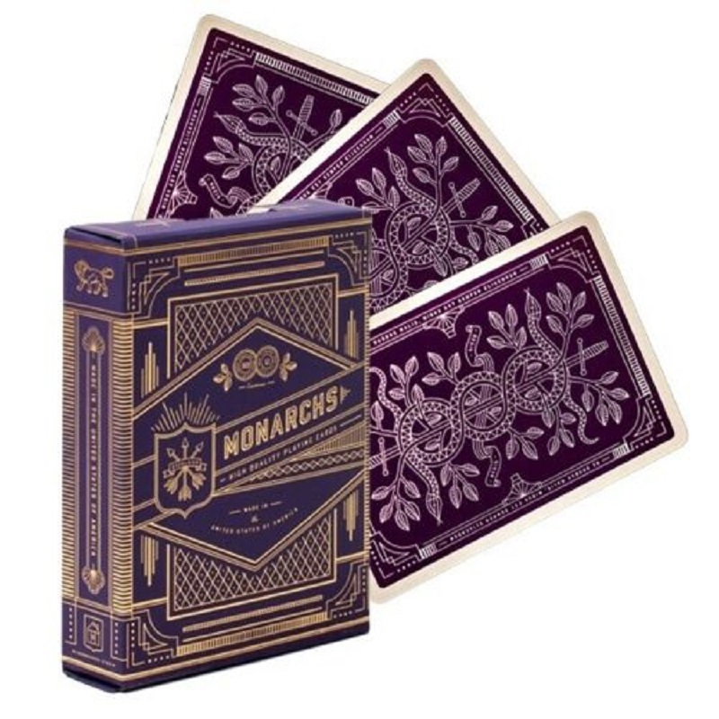 Board Game Illustration - マジックゲーム用のマジックモカシンカード,イニシャル付きの紫色のポーカーカード,10代の子供向けアクセサリー