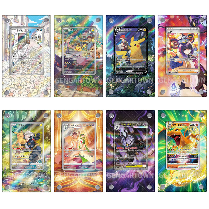 Board Game Monster - ポケットモンスター Eeveelution カードディスプレイスタンドアニメゲーム PTCG ガルドヴェール スローパンチ