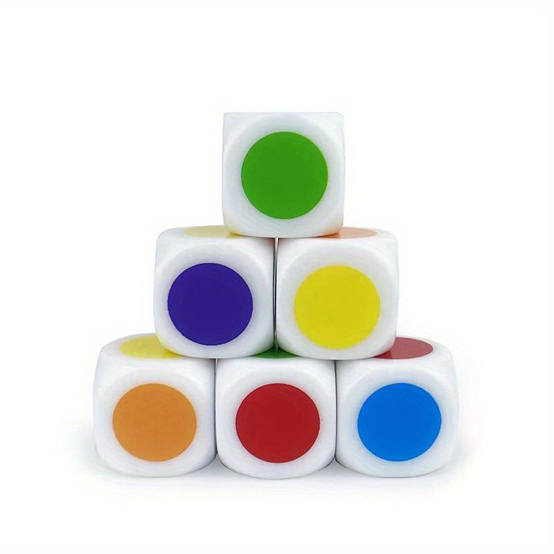 Board Game Yahtzee - 10個のマルチカラー6面数字ダイス、卓上RPGヤッツィーボードゲームゲームアクセサリー