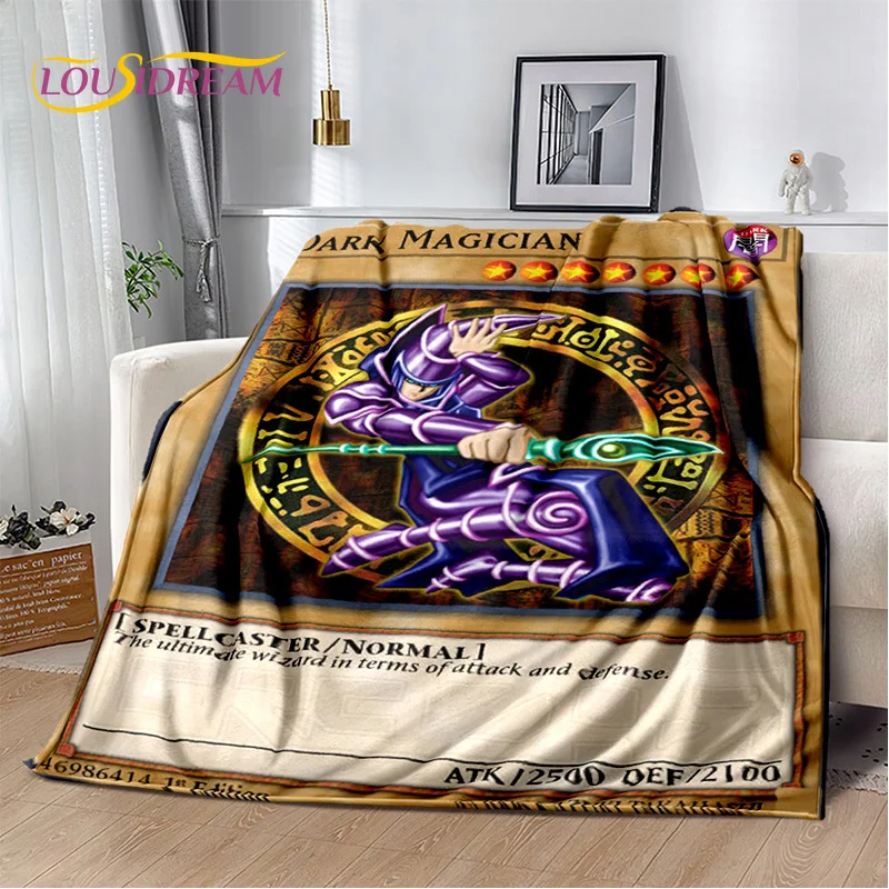 Board Game Monster - 3D モンスターゴールドカード漫画遊戯王アニメダックマジシャンゲームソフトフランネルブランケットベッド寝室ソファピクニック、アウトドアレジャー用