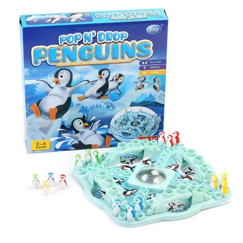 Board Game Multiplayer - マルチペンギンの飛行チェスパーティーボードゲーム、家族の友人の競争、インタラクティブな回路基板、テーブルゲームおもちゃ