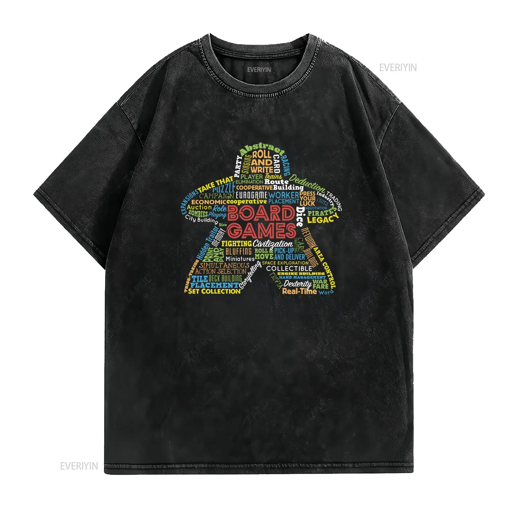 ボードゲームのメカニズム ミープル ゲームの種類 Tシャツ  - Board Game Vintage のレビューと価格