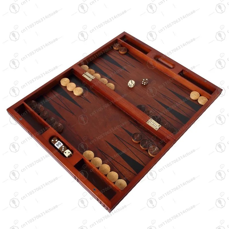 高品質の木製バックギャモン、折りたたみ式で持ち運び可能、ラン - Board Game Zenith のレビューと価格