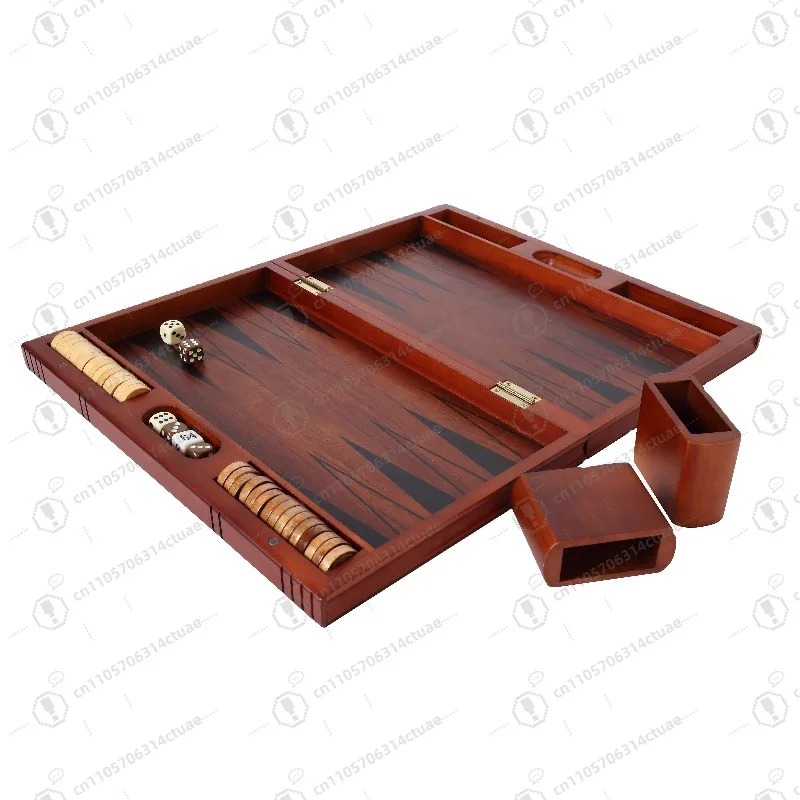 高品質の木製バックギャモン、折りたたみ式で持ち運び可能、ラン - Board Game Zenith のレビューと価格