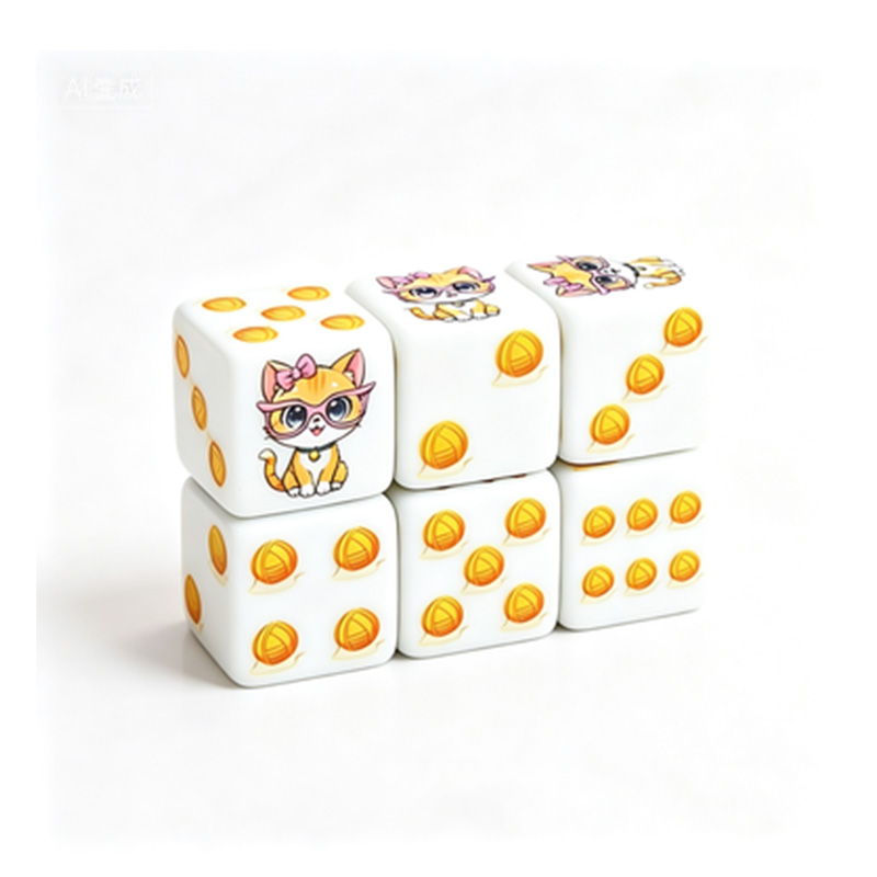 6個入り猫の足跡多面体ダイスセット、テーブルトップRPG、ダ - Board Game Rpg のレビューと価格