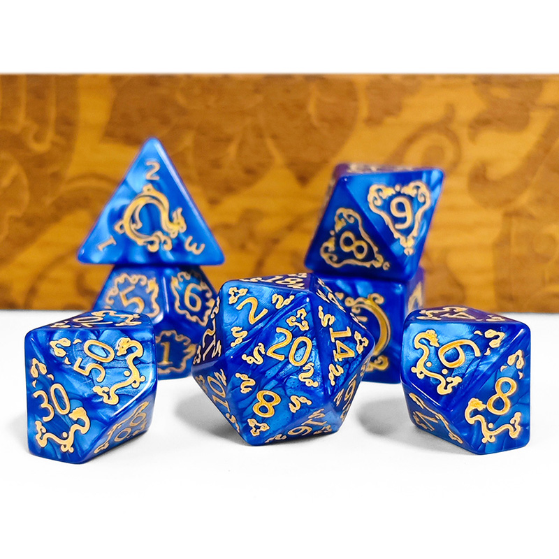 7個セット DND ダイス ドラゴン柄 多面体ダイス ダンジ - Board Game Rpg のレビューと価格
