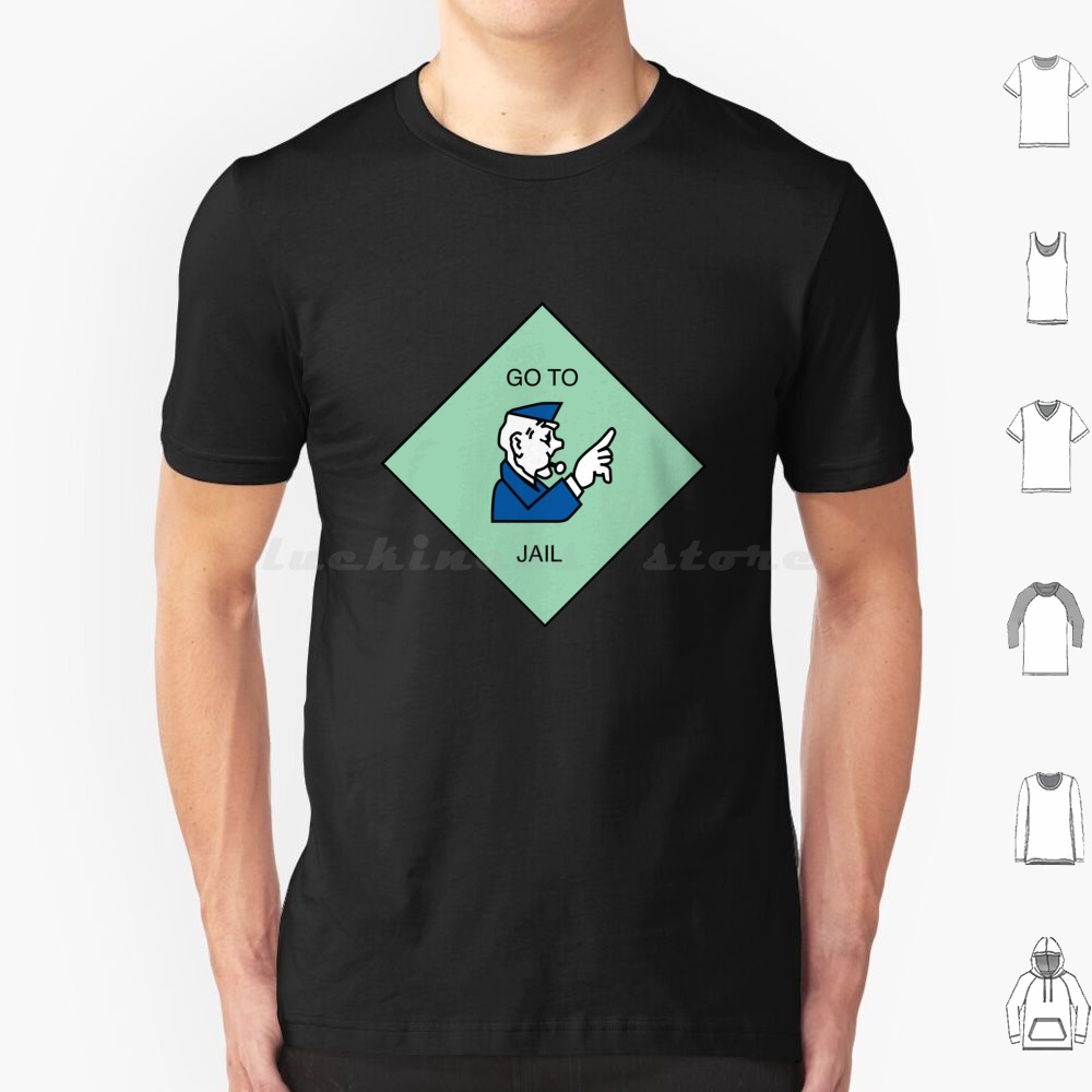 Go To Jail-Tシャツ コットン メンズ レディース - Board Game Vintage のレビューと価格