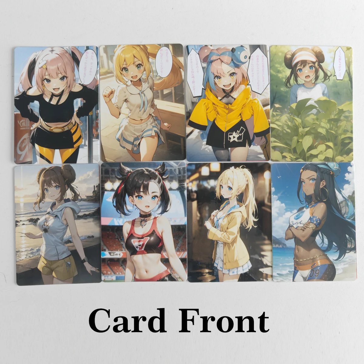 8 ピース/セットセクシーなトレーナーカードポケットモンスタ - Board Game Monster のレビューと価格