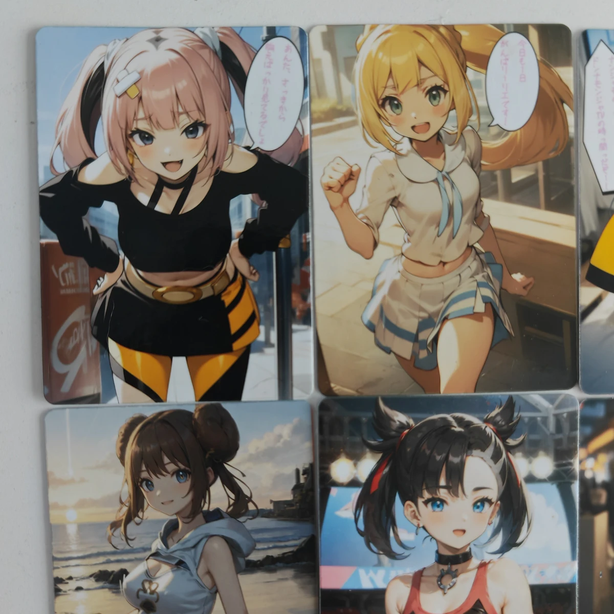 8 ピース/セットセクシーなトレーナーカードポケットモンスタ - Board Game Monster のレビューと価格