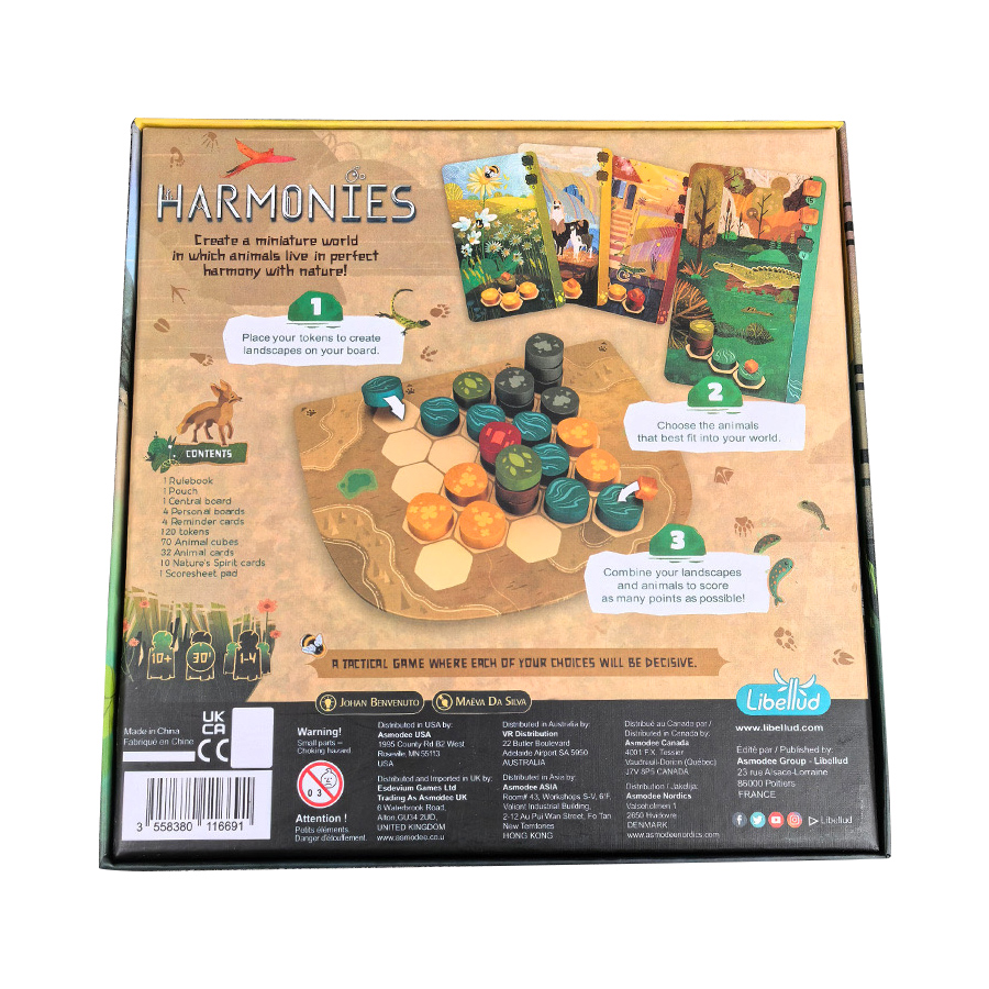 ハーモニー - ボードゲーム - 動物のための風景と生息地の - Board Game Multiplayer のレビューと価格