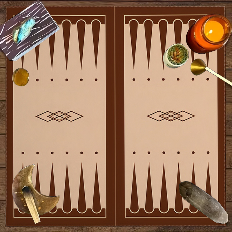 1pc ブラウンバックギャモンボードプリントタロットテーブル - Board Game Zenith のレビューと価格
