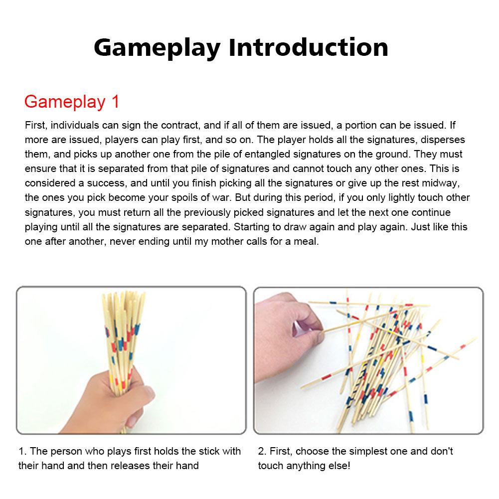 1 セット伝統的なミカドスピールピックアップスティックボック - Board Game Multiplayer のレビューと価格