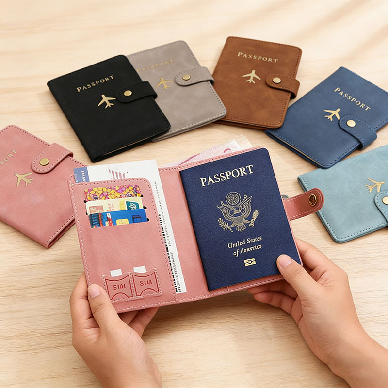レザーパスポートホルダーカバーケース、旅行必需品、クレジット - Board Game Book のレビューと価格