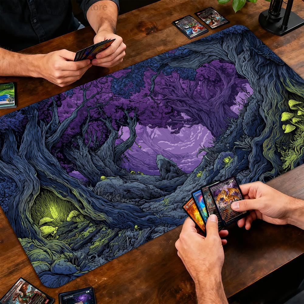 魅惑の霧の森マジックカードバトルマットMTGプレイマット滑り - Board Game Enchanted Forest のレビューと価格
