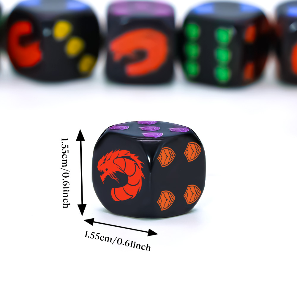 6個入りドラゴンシールドクレスト多面体D6ダイスセットコレク - Board Game Rpg のレビューと価格