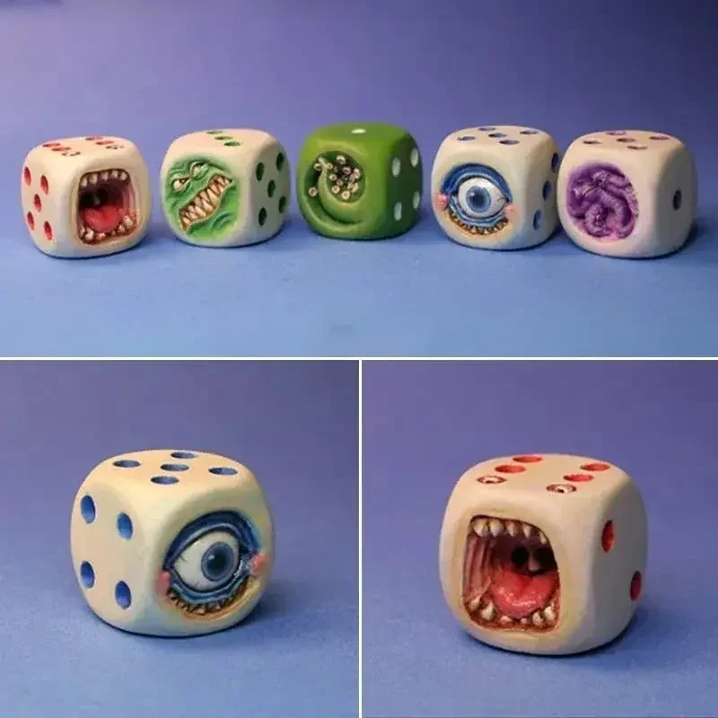 樹脂モンスターフェイスダイスセットハロウィン卓上RPGボード - Board Game Monster のレビューと価格