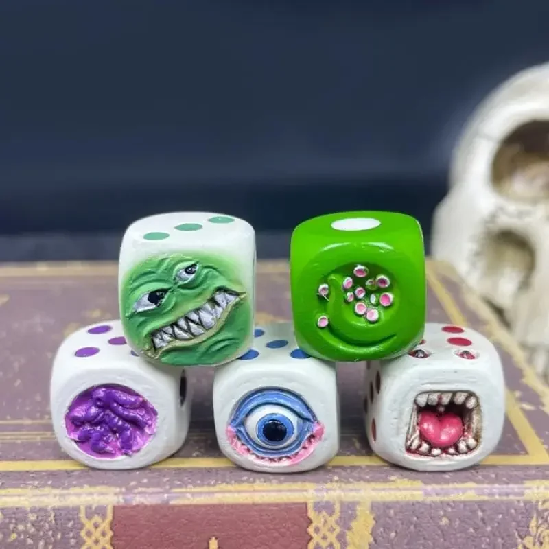 樹脂モンスターフェイスダイスセットハロウィン卓上RPGボード - Board Game Monster のレビューと価格