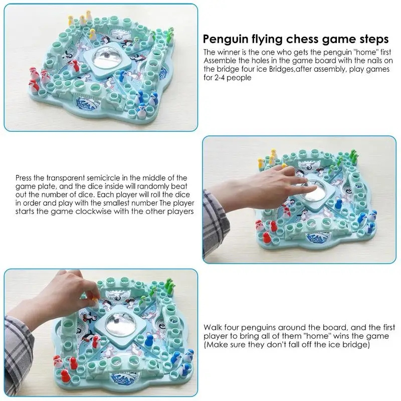 マルチペンギンの飛行チェスパーティーボードゲーム、家族の友人 - Board Game Multiplayer のレビューと価格